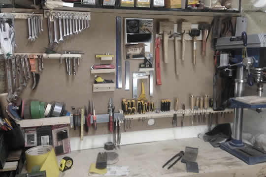 shed tool wall